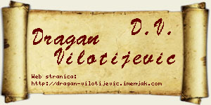 Dragan Vilotijević vizit kartica